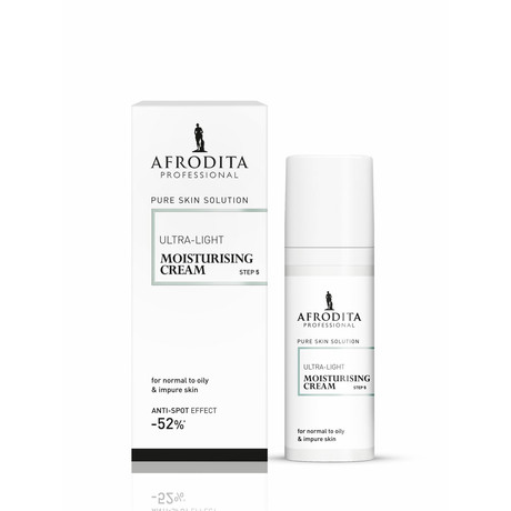 Afrodita PURE SKIN SOLUTION Ultra könnyű hidratáló krém, emulzió, normál, zsíros, tisztátalan bőrre Afrodita PURE SKIN SOLUTION Ultra könnyű hidratáló krém, emulzió, normál, zsíros, tisztátalan bőrre